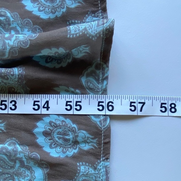 Soft Surroundings Maxi Dress Patchwork Tiered Paisley Sz M Peasant Boho Ruffled - Picture 9 of 10